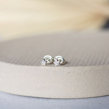 Sterling Silver Mini Flower Studs, 3 of 8