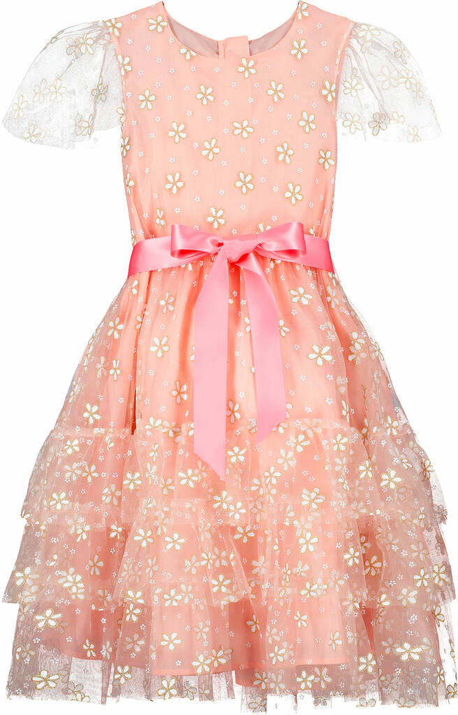 Girls Occasion Dress, Cinderella Pink Blossom Tulle By HOLLY HASTIE