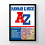 Personalised A Z Cover Print, thumbnail 5 of 5