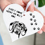 Personalised Dachshund Dog Heart Hanging Decoration, thumbnail 2 of 2