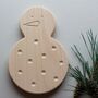 Christmas Snowman Wooden Educational Toy Gift, thumbnail 1 of 4
