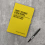 Personalised A5 I Don't Tolerate Stupid People Notebook, thumbnail 2 of 9