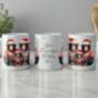 Personalised Chimpanzee Family In Christmas Jumpers Gift Mug, thumbnail 2 of 2