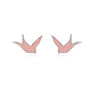 Pink Swallow Studs, thumbnail 1 of 3