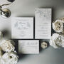 Swancar Wedding Letterpress Invitation, thumbnail 5 of 6