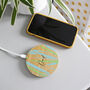 Wireless Bamboo Phone Charger For Dad, thumbnail 3 of 8