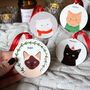 Personalised Christmas Cat, Metal Tree Decoration, thumbnail 1 of 12
