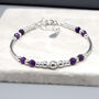 Amethyst Gemstone And Sterling Silver Bracelet, February Birthstone Jewellery, thumbnail 3 of 6