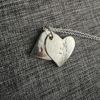Personalised Handmade Sterling Silver Hearts Necklace, 3 of 7
