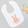 Personalised First Easter Rabbit Bodysuit Pink Or Grey, thumbnail 4 of 8