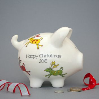 Personalised Christmas Piggy Banks, 8 of 10