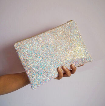 Sparkly Glitter Clutch Bag, 9 of 10