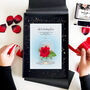 Personalised Red Rose Valentines Card Gift Boxed, thumbnail 11 of 11