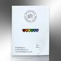 Tiny Rainbow Hearts Lgbtqia+ Gay Pride Awareness Enamel Lapel Pin Badge, Valentine's Day Gift, thumbnail 4 of 8