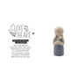 Friendship Flower Girl Figurine | Ceramic Ornament, thumbnail 3 of 4