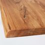 Lambeth Solid Oak Dining Table With Casting Shaped Legs, thumbnail 5 of 5