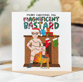 Merry Christmas Magnificent Bastard Card, 4 of 4