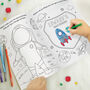 Personalised Space Colouring Book With Pencils, thumbnail 3 of 3