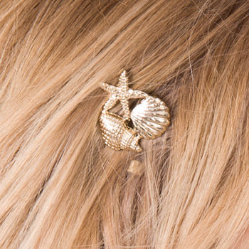 Tropical Hair Bobby Pins Gold Or Silver, 3 of 3