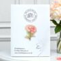 Carnation Pinks Flower Enamel Lapel Pin Brooch, thumbnail 1 of 8