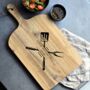 Personalised Natural Wood Chopping Board – Father's Day Gift, thumbnail 3 of 10