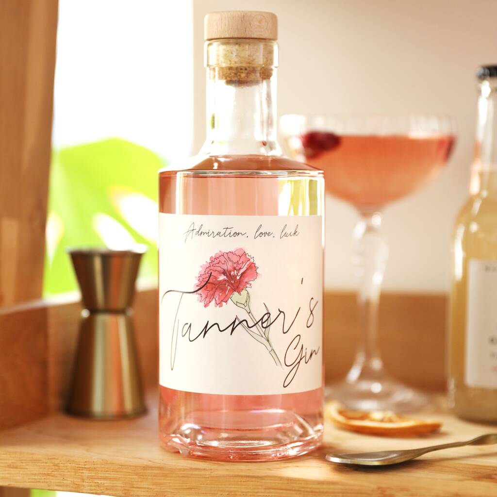 Personalised Birth Flower Gin, 1 of 4