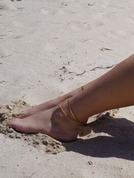 Papillon Waterproof 18k Gold Plated Anklet, 6 of 6