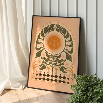 ‘Sunfleur’, Sunflower Floral Wall Art Print, 5 of 9