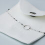 Sterling Silver Simple Circle Charm Bracelet, thumbnail 5 of 6