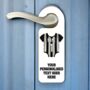 Personalised Family Football Babygrow Door Hanger, thumbnail 2 of 3