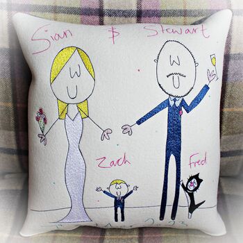 Personalised Embroidered Wedding Gift Cushion, 3 of 12