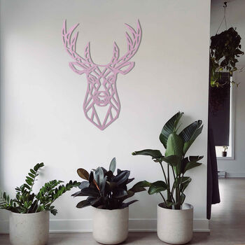 Geometric Stag Deer Wall Art Decor For Home Or Office, 4 of 12