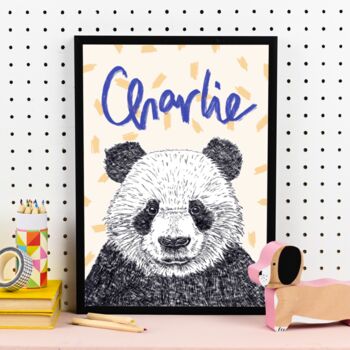 Personalised Panda Print, 3 of 11
