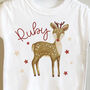 Personalised Reindeer Sibling Christmas Tops, thumbnail 4 of 5