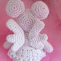 Hand Crochet Angel Mouse, thumbnail 3 of 4