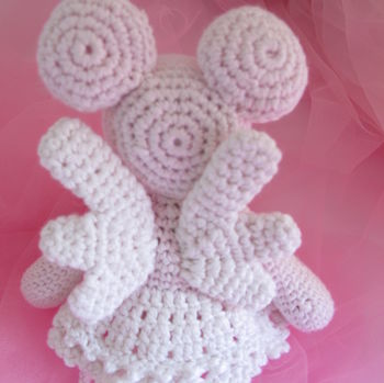 Hand Crochet Angel Mouse, 3 of 4