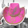 Pink Rhinestone Star Cowboy Hat, thumbnail 1 of 5