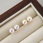 Sara Ivory Silver Pearl Love Galaxy Charm Gift Earrings, thumbnail 1 of 7