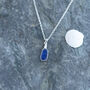 Cornish Sea Glass Pendant Rare Blue No.204, thumbnail 3 of 5