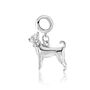 Chihuahua Charm Sterling Silver, thumbnail 3 of 12