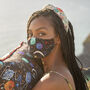 Zion Print Silk Face Mask, thumbnail 1 of 9