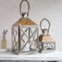 Reclaimed Wood And Stainless Steel Candle Lantern, thumbnail 3 of 5
