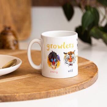 'Growlers' Ceramic Animal Mug, 4 of 7