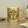 Personalised Worlds Best Grandad Gold Mug, thumbnail 1 of 2