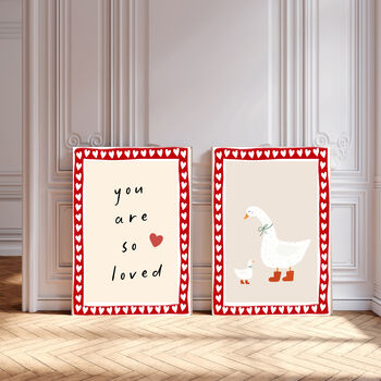 Goose Heart Nursery Art Print, 5 of 5