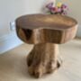 Handcrafted Small Side Teak Stool Table Natural Wood Root, thumbnail 4 of 6