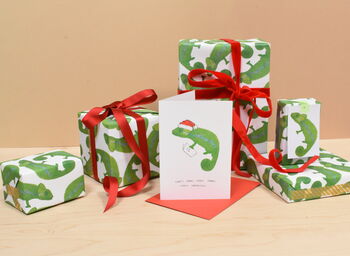 Chameleon Eco Recycled Wrapping Paper Pack, 4 of 4