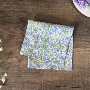 Liberty Blue Green Cravat And Pocket Square Set For Men And Boys, 4 of 7