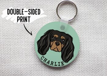 Cavalier King Charles Spaniel Keyring, 4 of 6