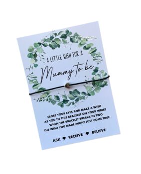 Mummy To Be Wish Bracelet | Pregnancy Gift, 5 of 7